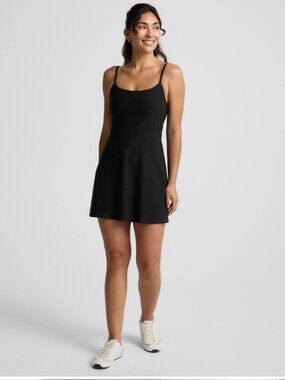 Beyond Yoga - Midweight Spacedye Forever Dress in Black - Size M